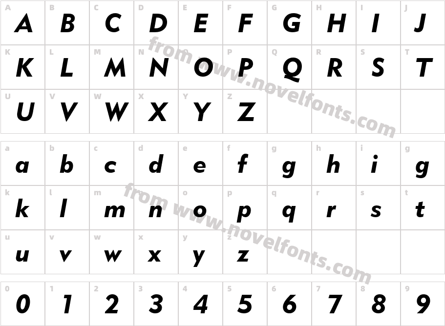 061-CAI978Character Map