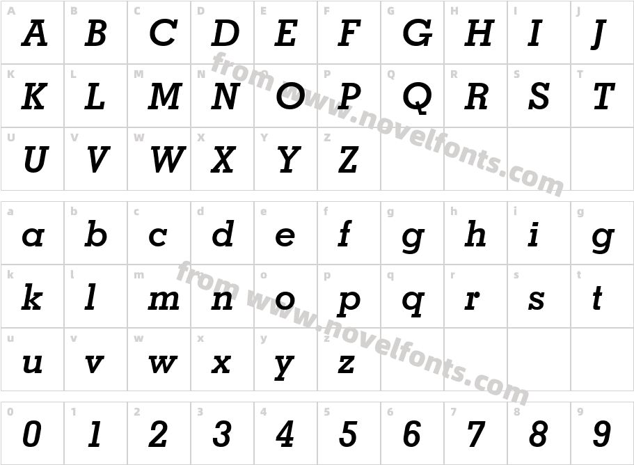 069-CAI978Character Map