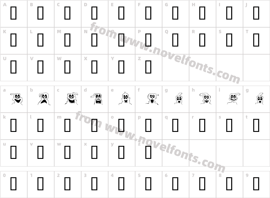 10 Lil GhostsCharacter Map