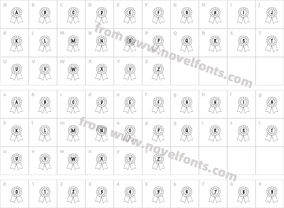 101! Awards WonCharacter Map