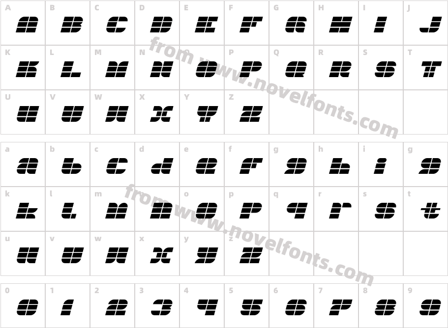 104-ObliqueCharacter Map