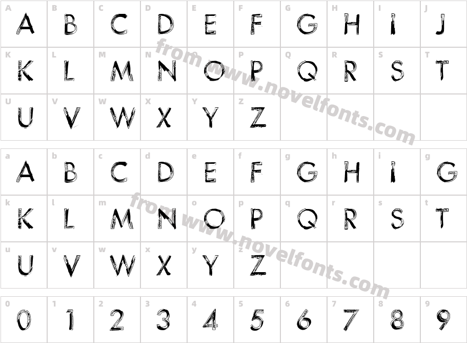 123SketchCharacter Map