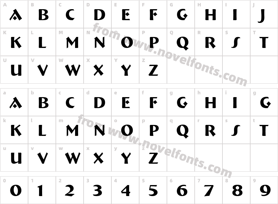 124-CAI978Character Map