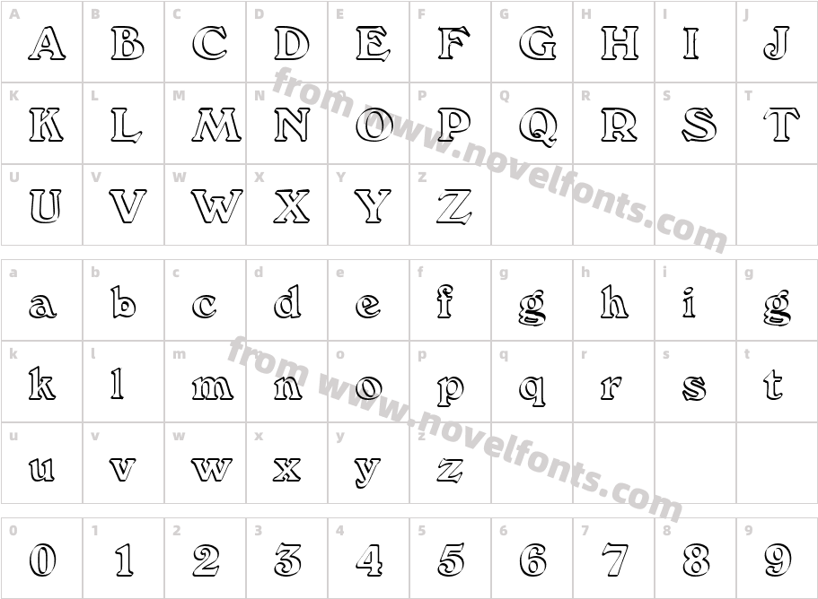 127-CAI978Character Map