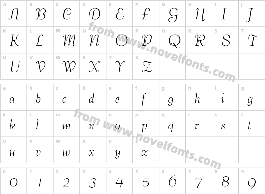 129-CAI978Character Map