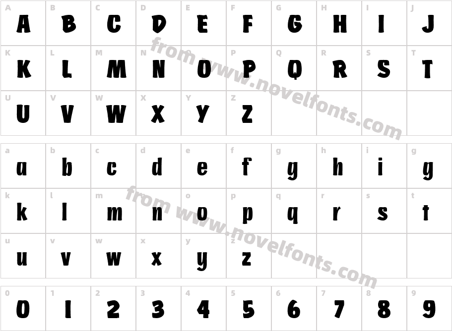 135-CAI978Character Map