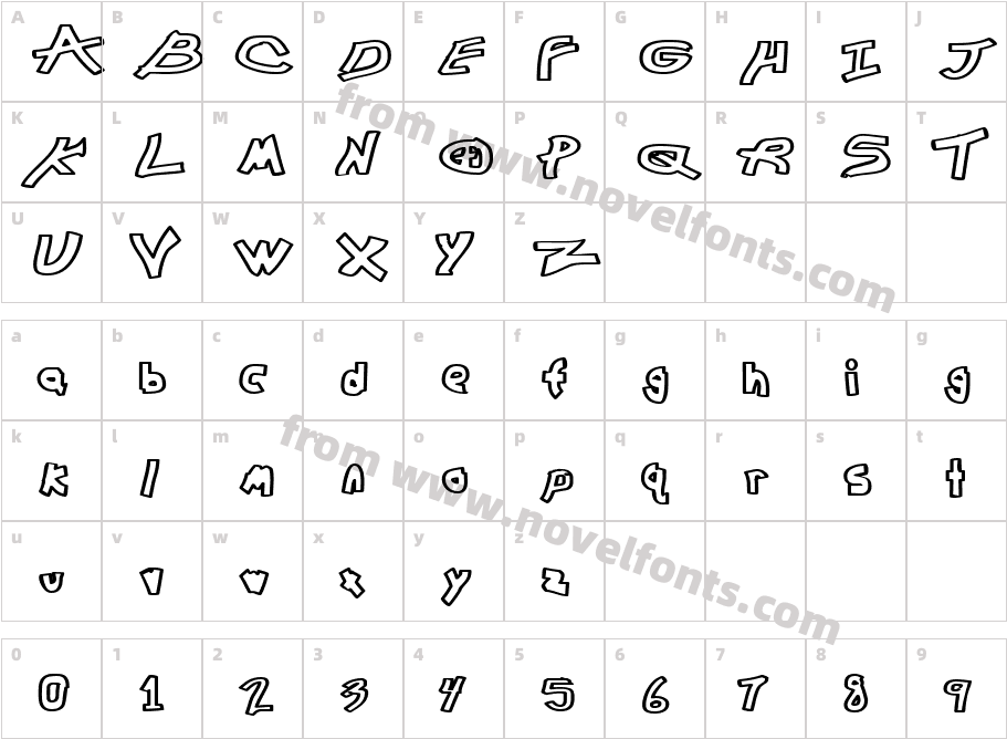 140-CAI978Character Map