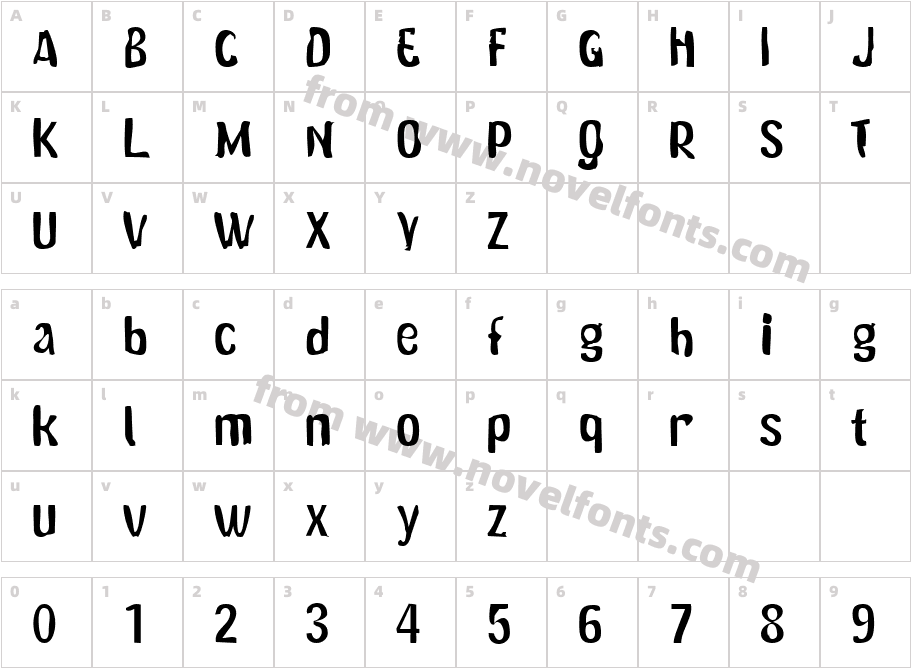 142-CAI978Character Map