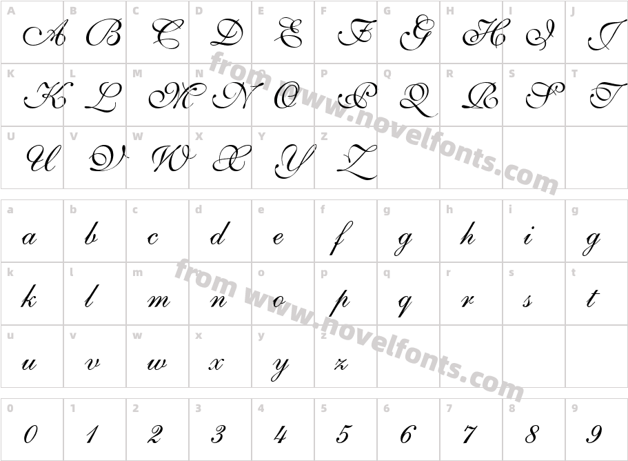 168-CAI978Character Map