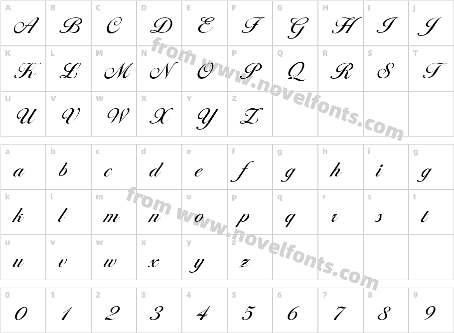 171-CAI978Character Map