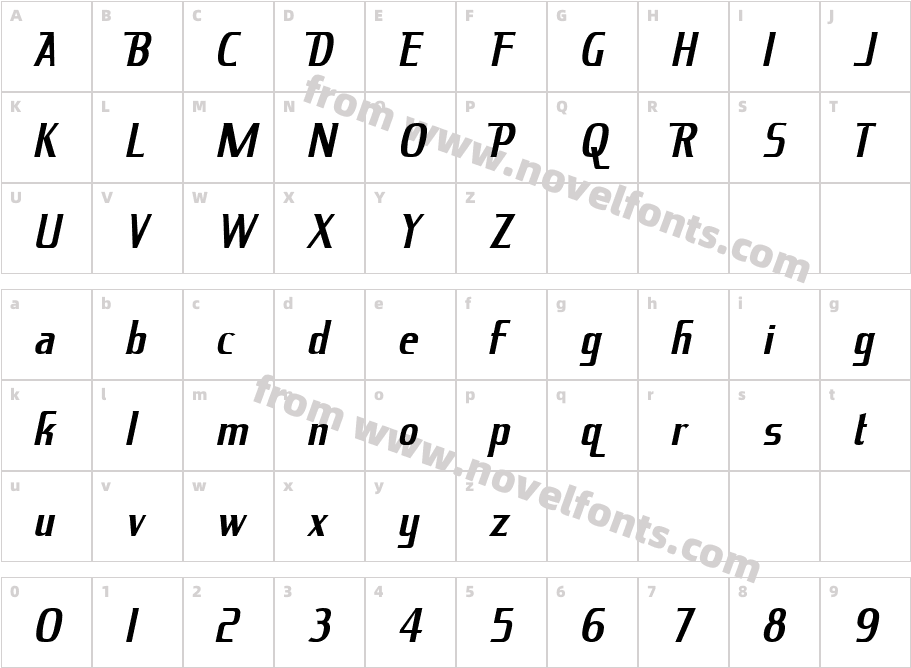 195-CAI978Character Map