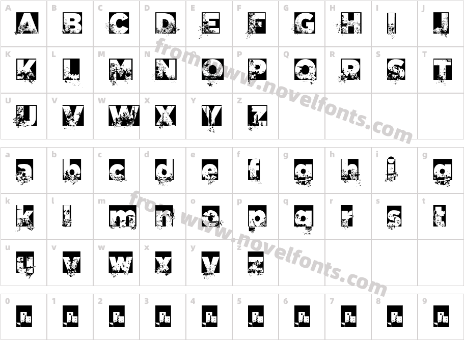 C.A. GarrutasCharacter Map