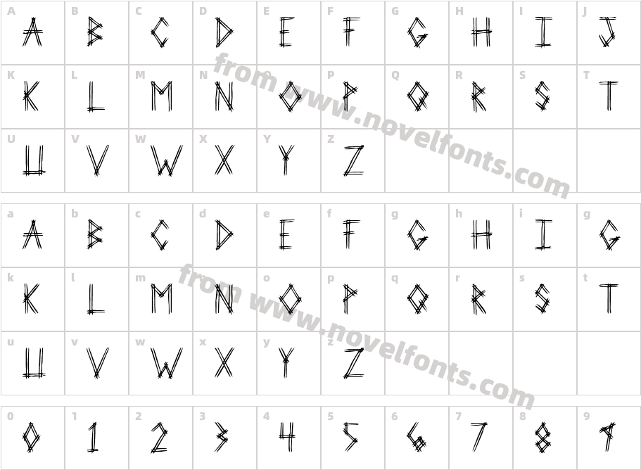 2 Prong TreeCharacter Map