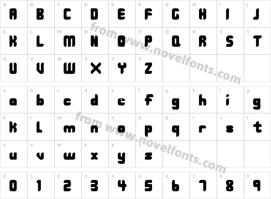 208Character Map