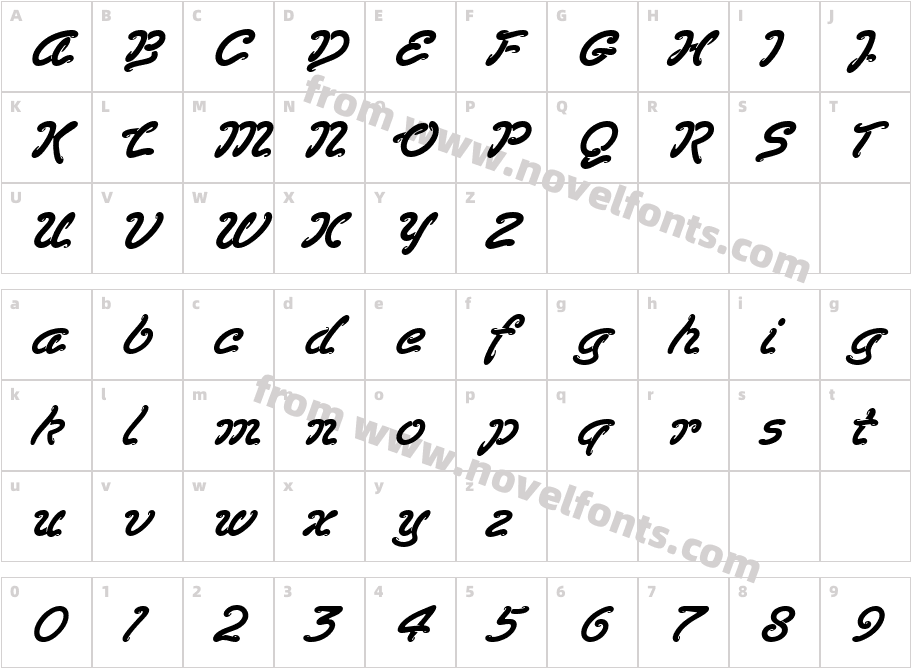 211-CAI978Character Map