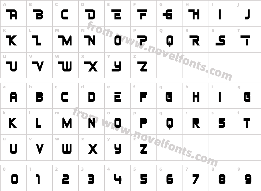 224-CAI978Character Map