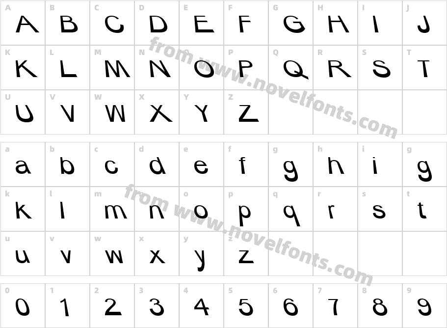 228-CAI978Character Map