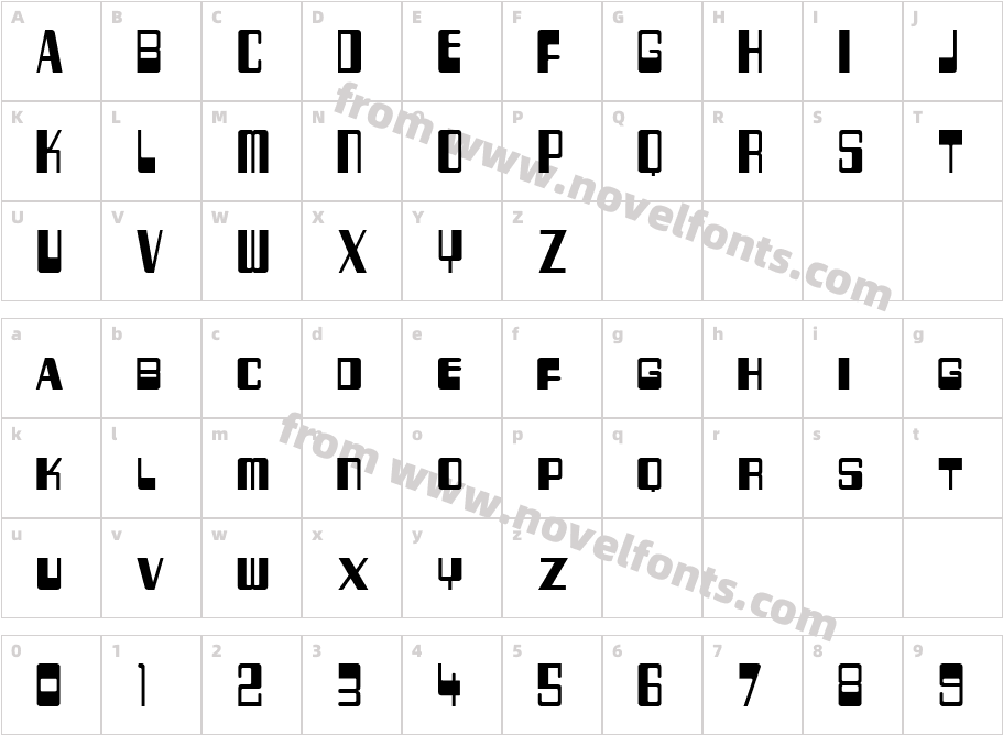 256 BytesCharacter Map