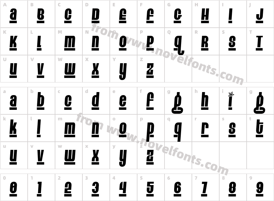 261-CAI978Character Map