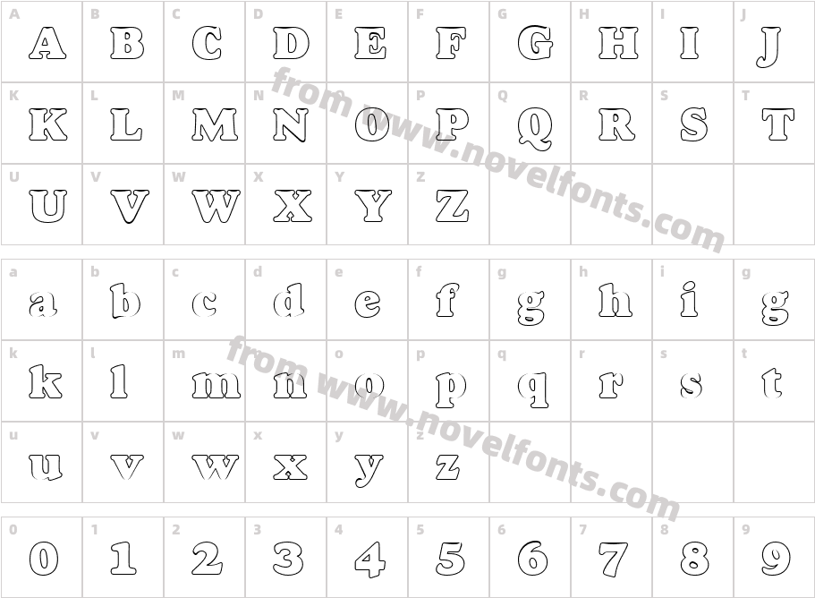 264-CAI978Character Map