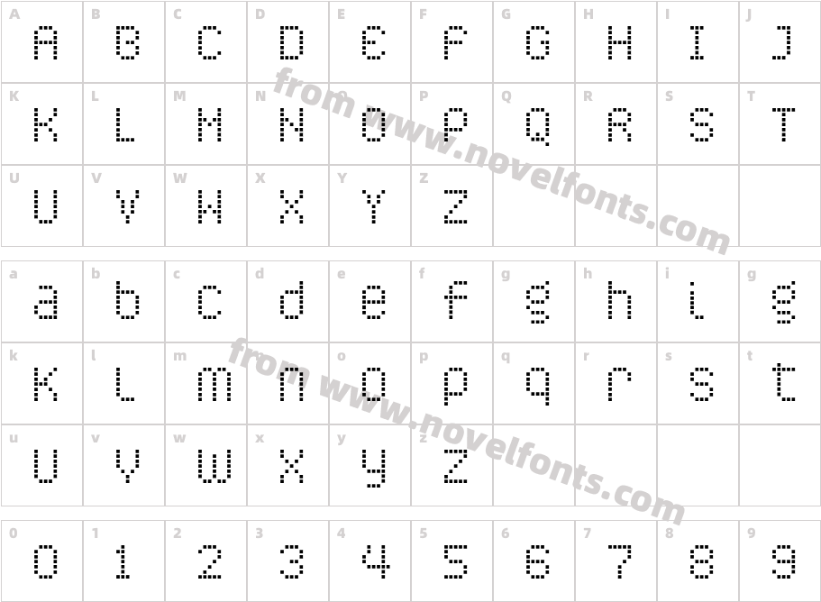 CALIPER-111MLCharacter Map