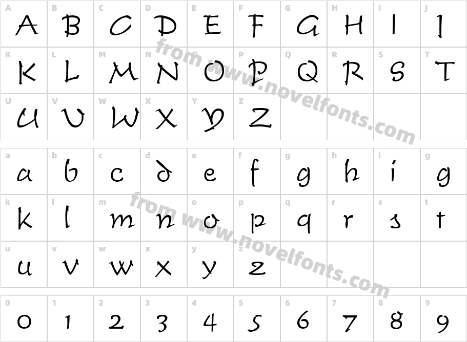 279-CAI978Character Map