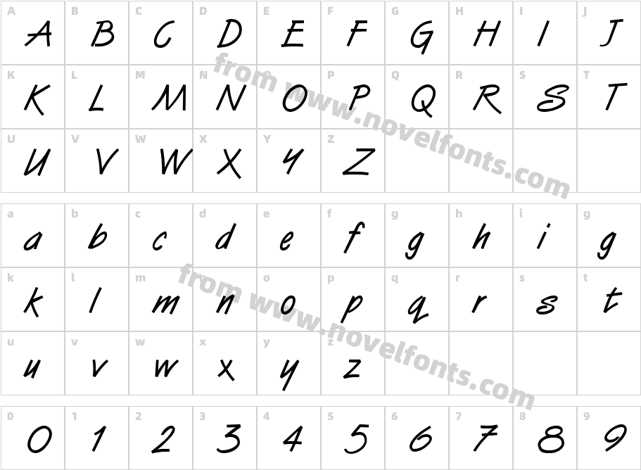 282-CAI978Character Map