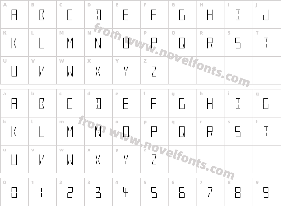 287-CAI978Character Map