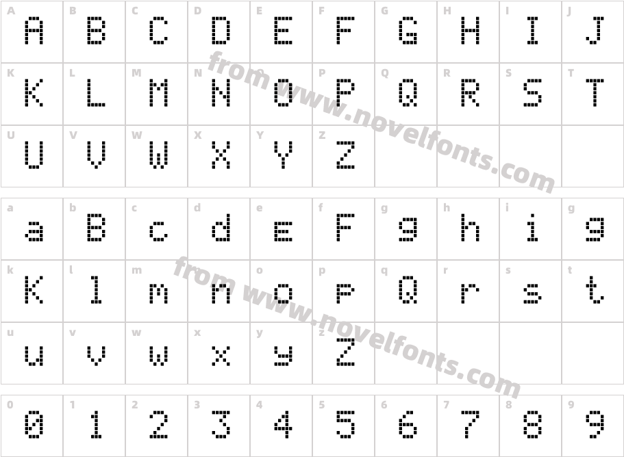 288-CAI978Character Map