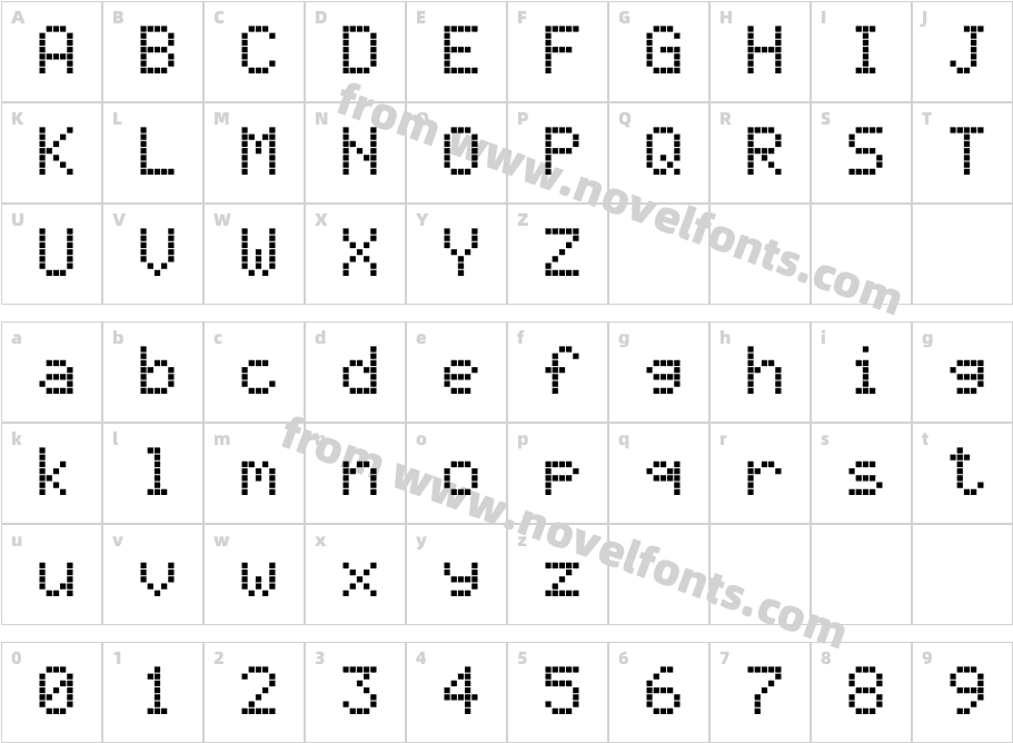 292-CAI978Character Map