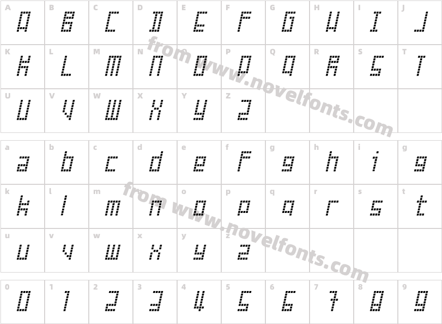 299-CAI978Character Map