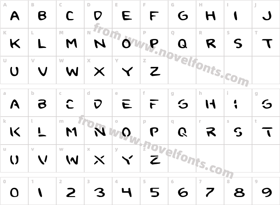 2Toon ExpandedCharacter Map