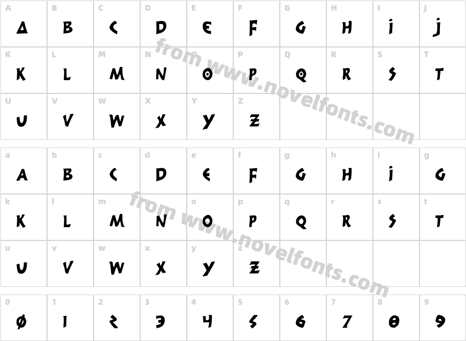 300 Trojans CondensedCharacter Map