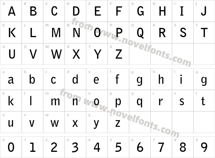 307-CAI978Character Map