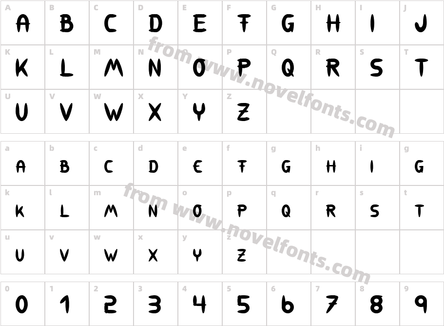 309Character Map