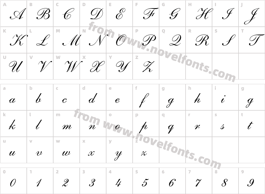 314-CAI978Character Map