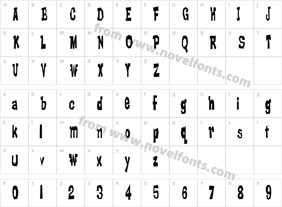 319-CAI978Character Map