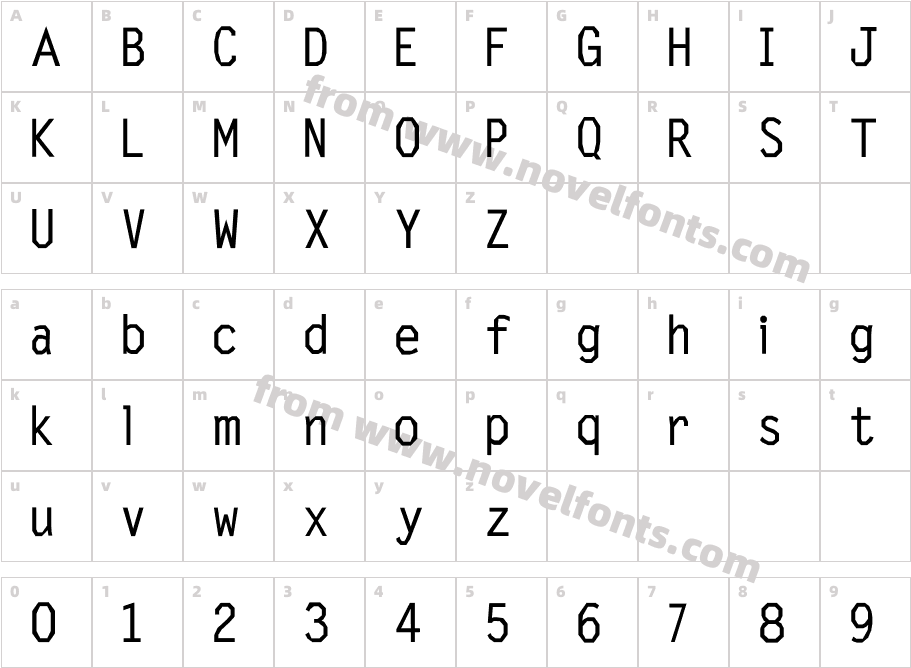 320-CAI978Character Map