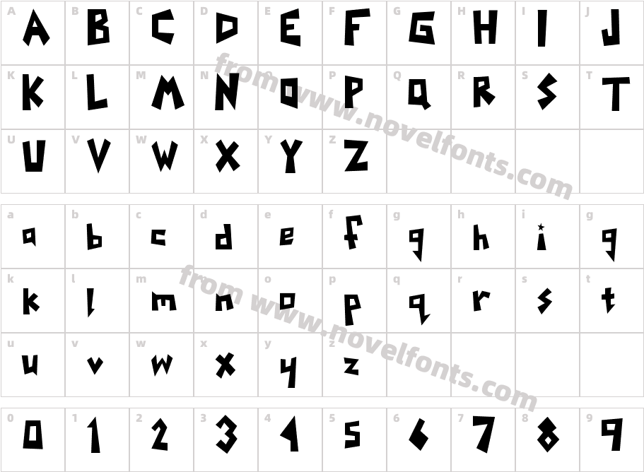 322-CAI978Character Map