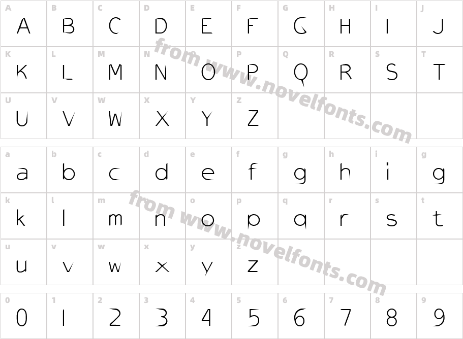 331-CAI978Character Map