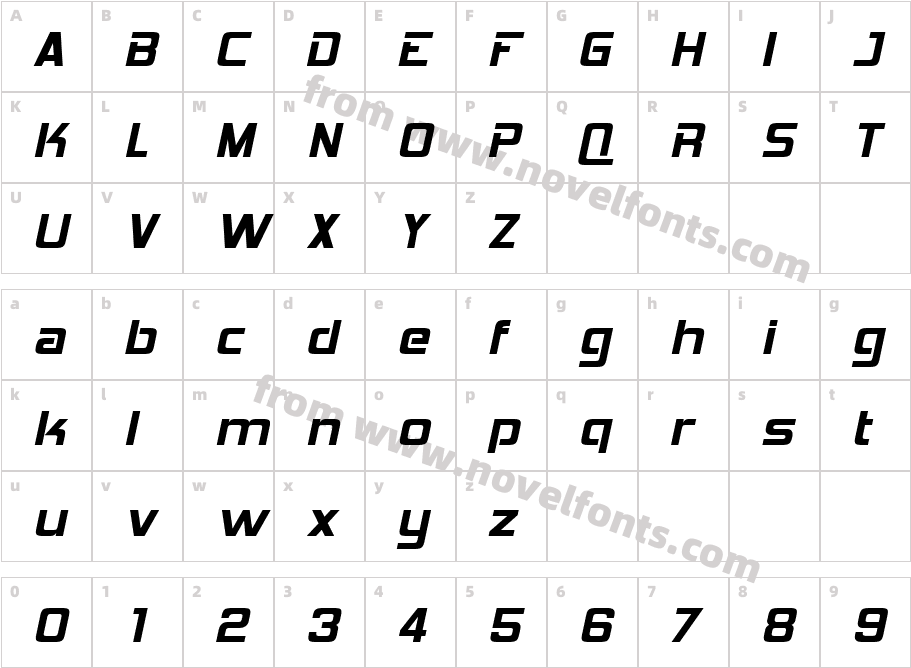 351-CAI978Character Map