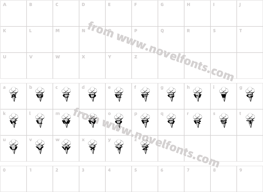 35°CCharacter Map