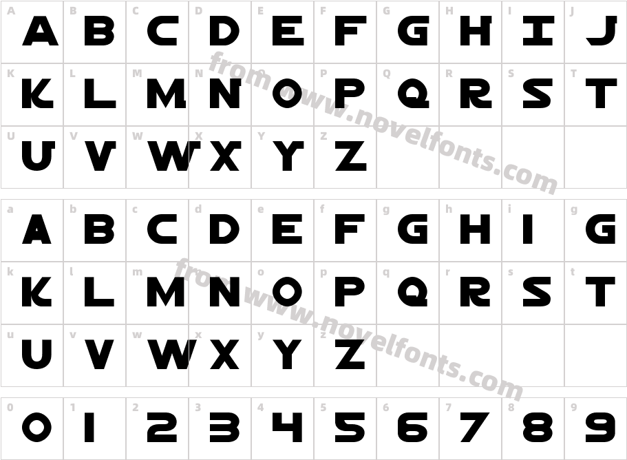 364-CAI978Character Map