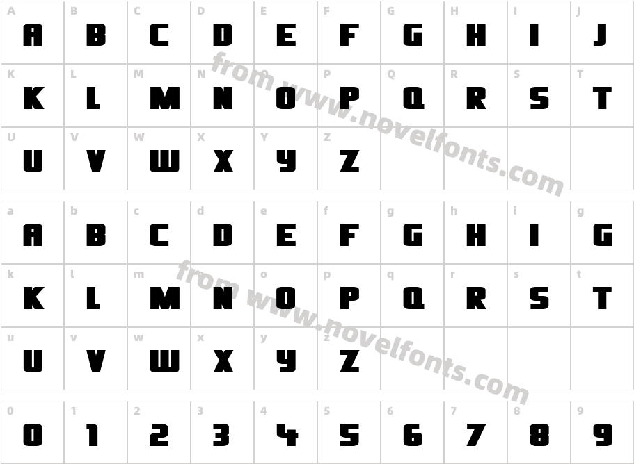 390-CAI978Character Map