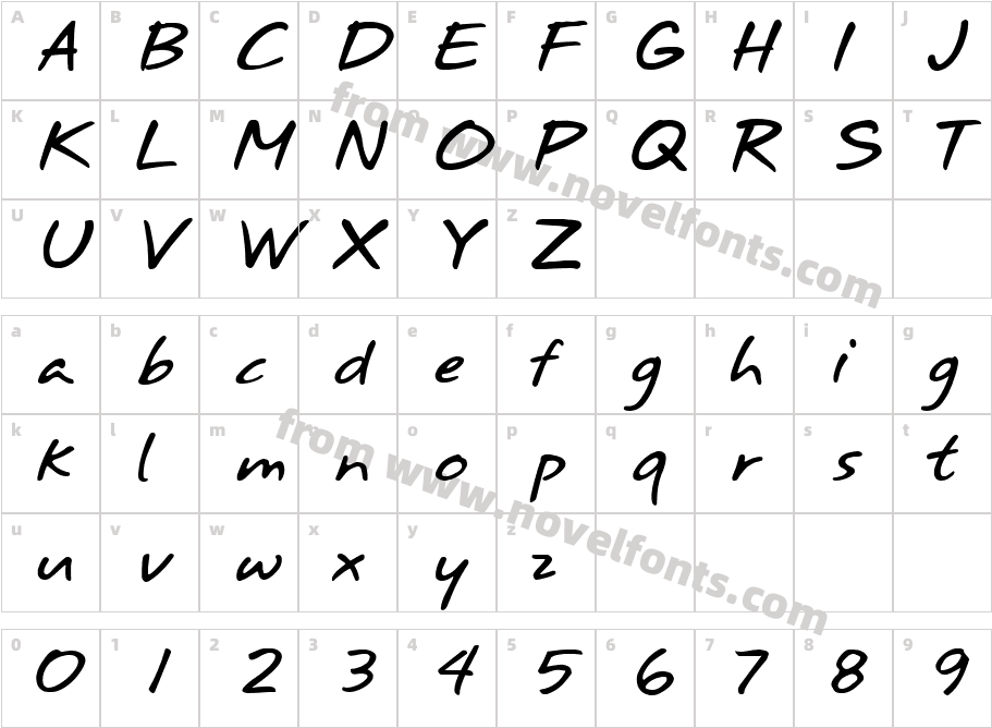 399-CAI978Character Map