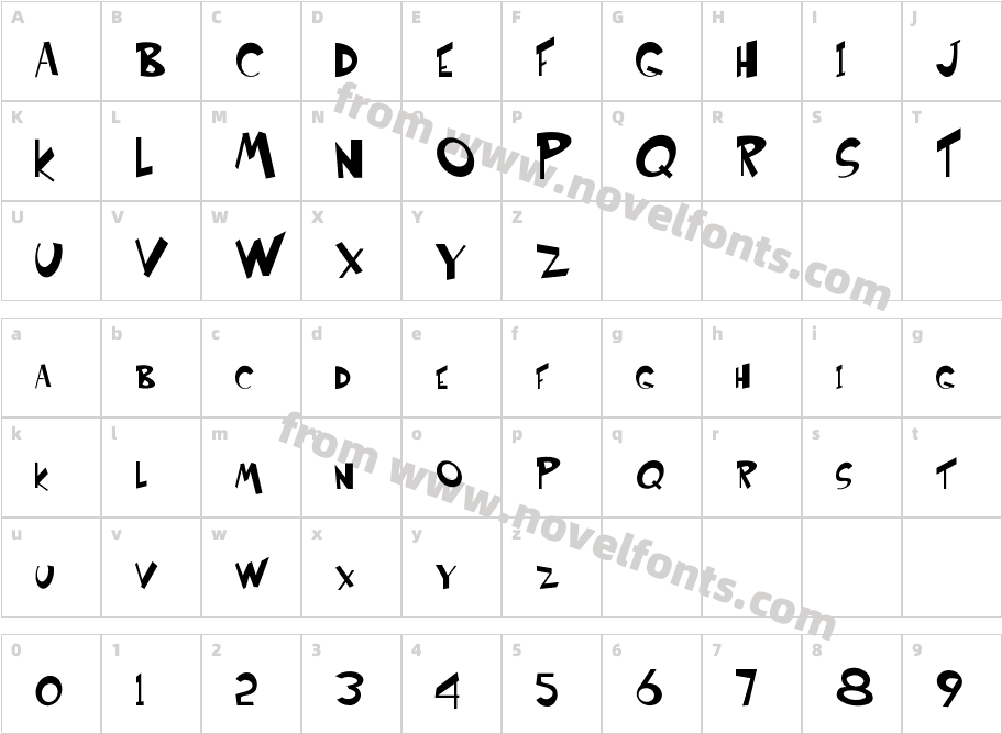 421-CAI978Character Map