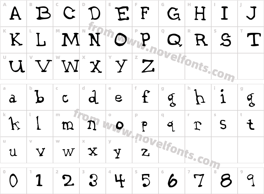 431-CAI978Character Map