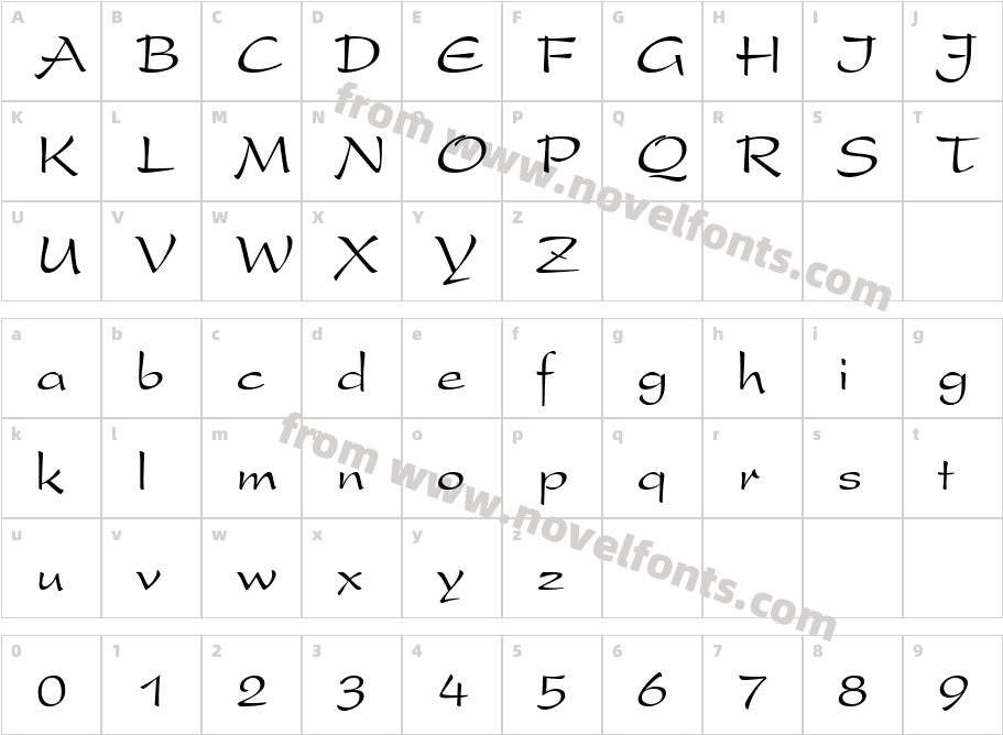 446-CAI978Character Map