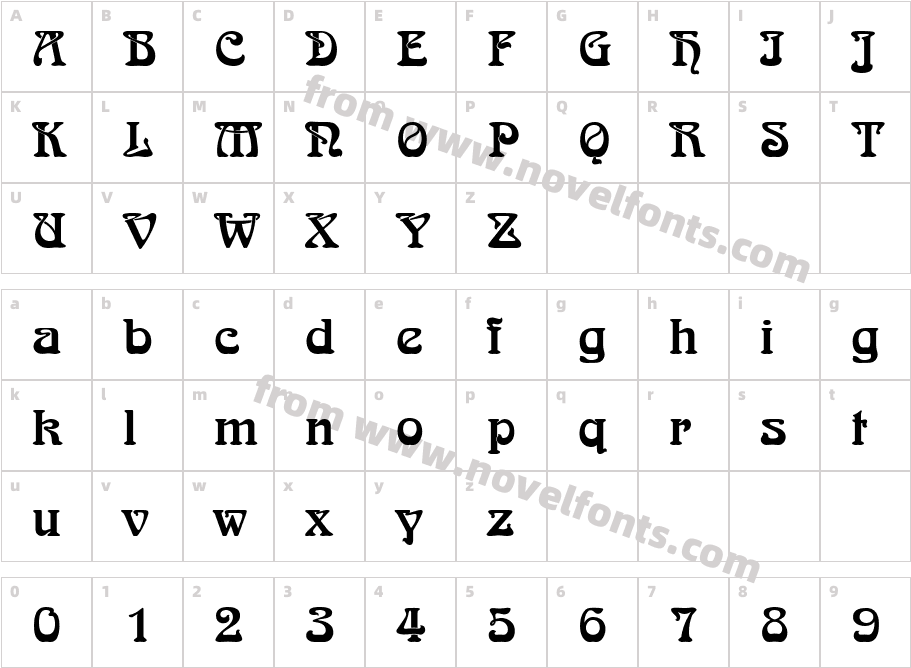 457-CAI978Character Map