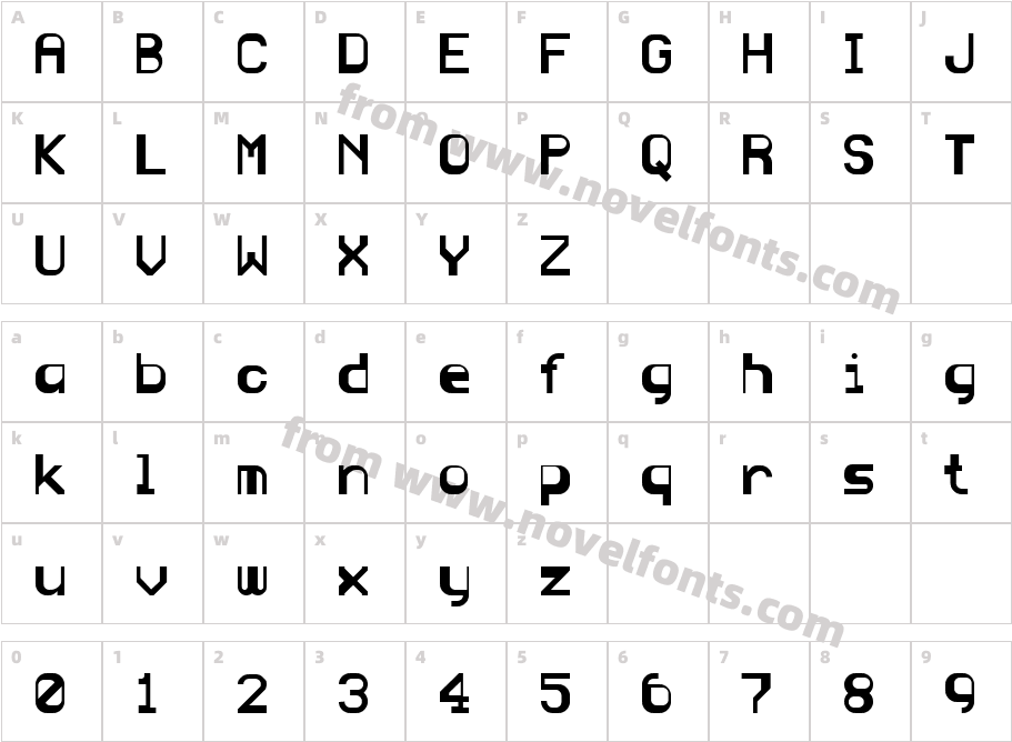 466-CAI978Character Map